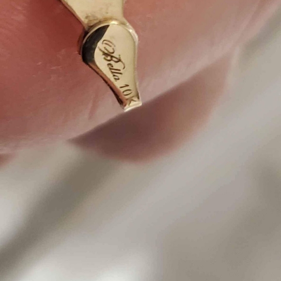 10 kt White and yellow Gold necklace - Picture 4 of 7